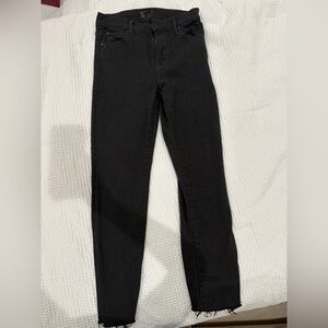 MOTHER Women's Black Skinny Jeans